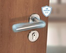 Bezpieczne klamki z powłoką antybakteryjną przeznaczone do drzwi płaszczowych w pomieszczeniach użyteczności publicznej